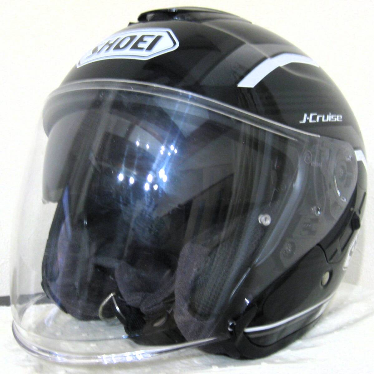 SHOEI★ショウエイ★J-Cruise★STOLD★ジェイ-クルーズ★ストルド ★BLACK/GREY★ジェットヘルメット★Mサイズ★現(xiàn)狀★中古品★売り切り