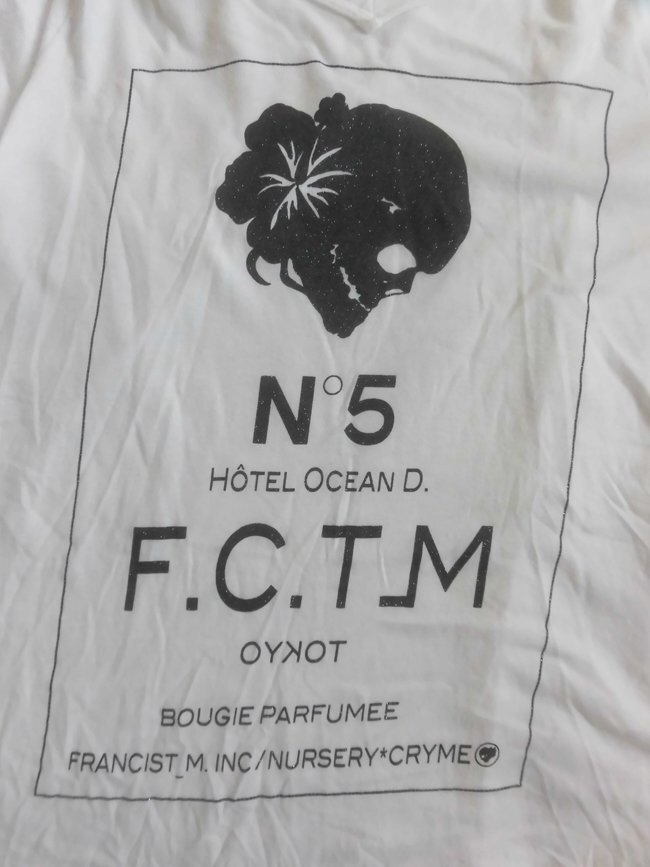 FranCisT_MOR.K.S.フランシストモークス/ART.F.C.T.M/MT1023RL/コットン モダール カットオフ加工 スカルプリント Vネック Tシャツ3/メンズ