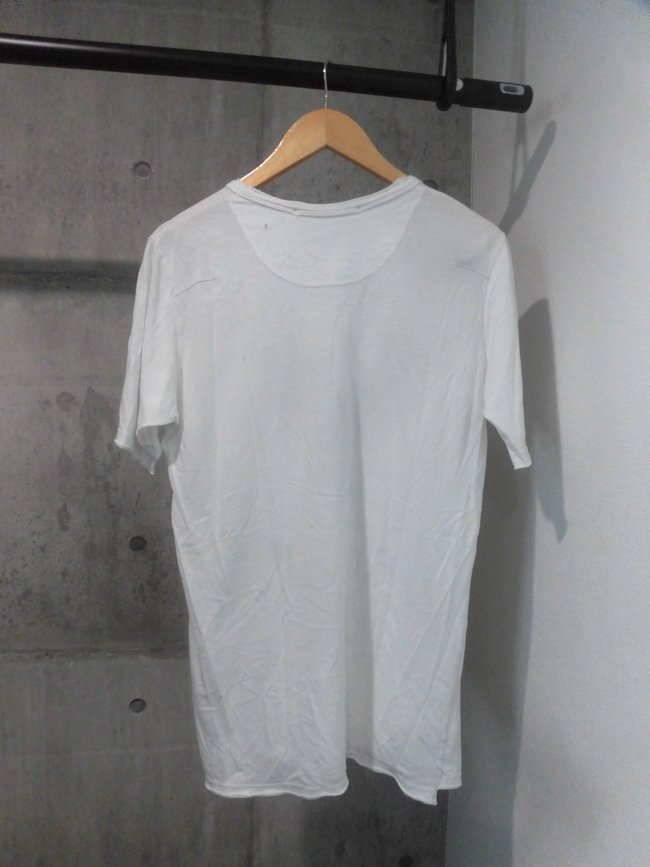 FranCisT_MOR.K.S.フランシストモークス/ART.F.C.T.M/MT1023RL/コットン モダール カットオフ加工 スカルプリント Vネック Tシャツ3/メンズ
