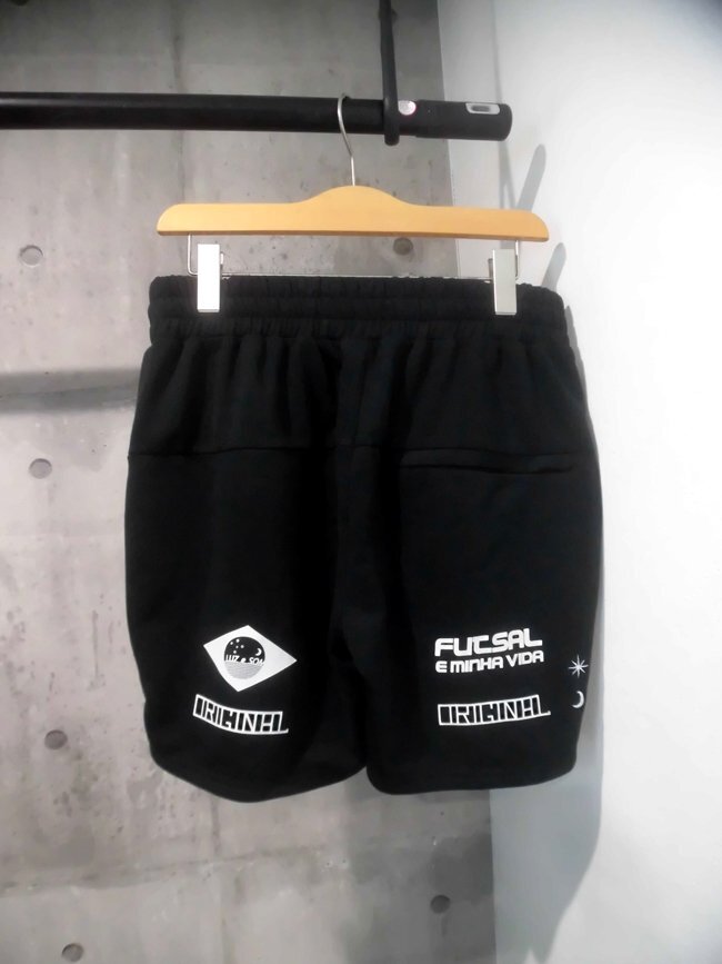 23SS LUZeSOMBRAルースイソンブラ FV SWEAT SHORT PANTSスウェット ショートパンツM/ウォームアップ ショーツ/黒/メンズ/L1231151/サッカー