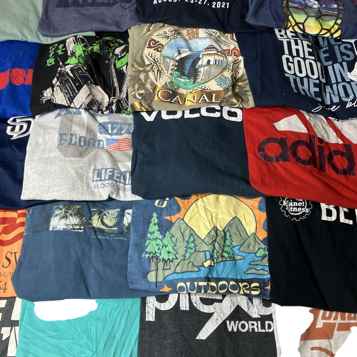 20着セット 2XLサイズのみ 【US輸入Tシャツまとめ売り】人気卸売 アメリカ古着 プリント Tシャツ アメカジ ロゴ セット 半袖 洗濯済み