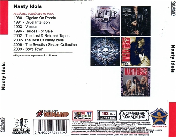 NASTY IDOLS 大全集 MP3CD 1P◎