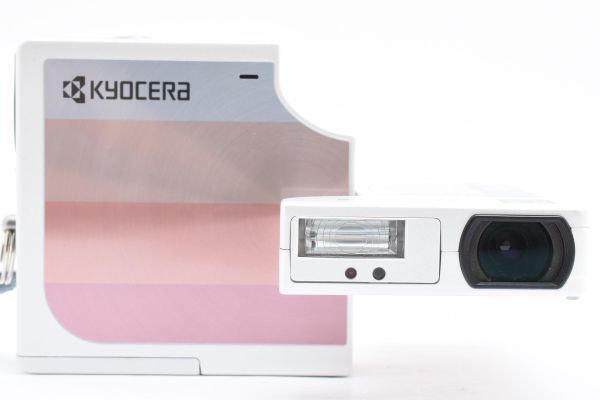[ первоклассный прекрасный товар ] Kyocera Finecam SL300R Blue Compact Digital Camera компактный цифровой фотоаппарат Kyocera с коробкой #7963