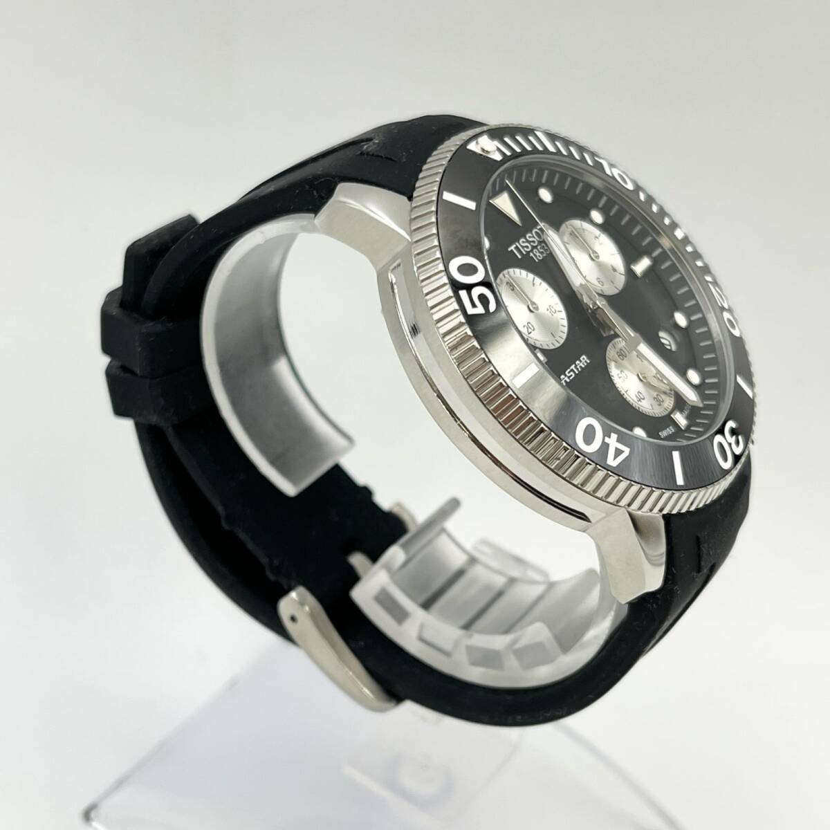 J2373* Tissot TISSOT наручные часы ножны ta-SEA STAR хронограф неподвижный T120417A