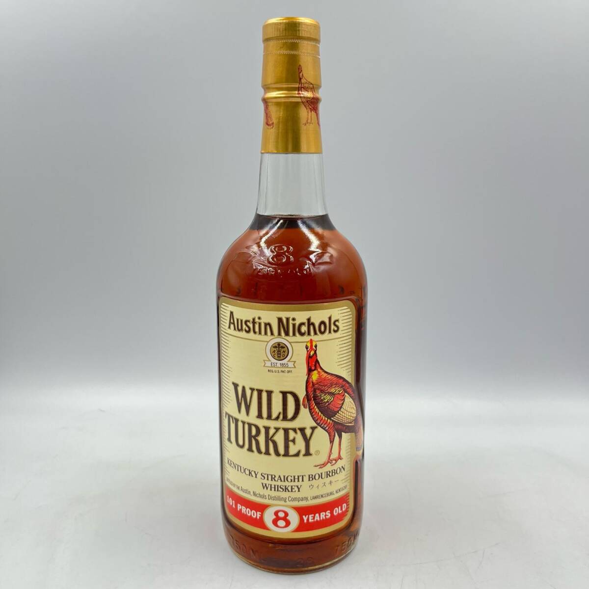 B2899★ 未開栓 ワイルド ターキー 8年 ウイスキー 容量750ml アルコール50.5％