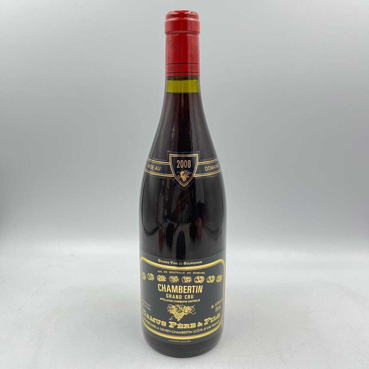 B2904★ 未開栓 シャンベルタン グラン クリュ 2008 ワイン 容量750ml アルコール13.5％