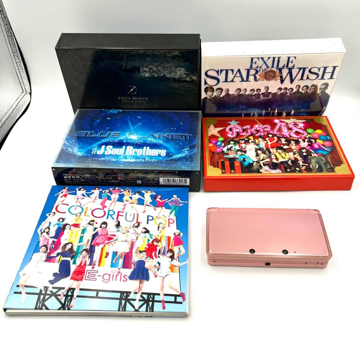 P2157★7點(diǎn) Nintendo AKB48 EXILE 3代目JSoulBrothers 登坂広臣 E-girls まとめ商品 ライブDVD Nintendo3DS ピンク