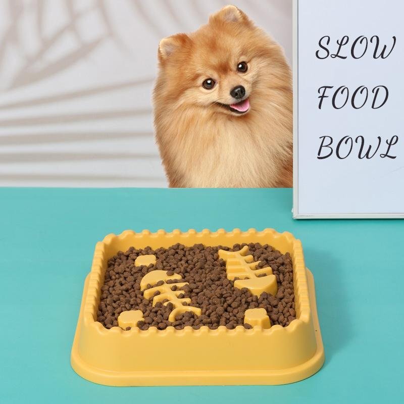 ペット ペットボウル 早食い防止 フードボウル 食器 滑り止め付 犬/貓向き 丸飲み防止 餌入れ エサ入れ 食器 ペット用品