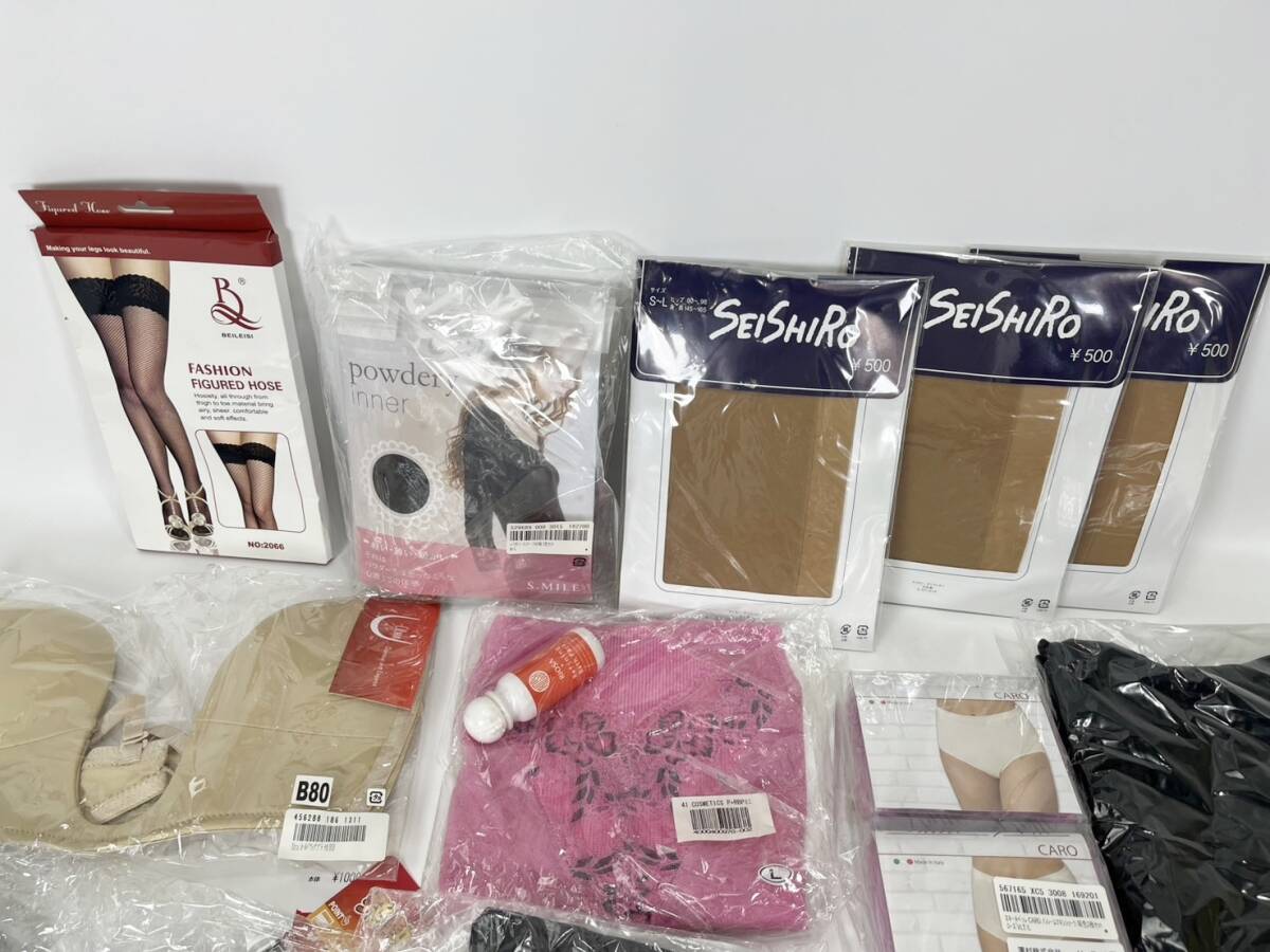 未使用 下著 インナー まとめ 1円～ ストッキング 肌著 レディース 婦人 B80 A80 Mサイズ Lサイズ カップ付キャミソール リオッサ など