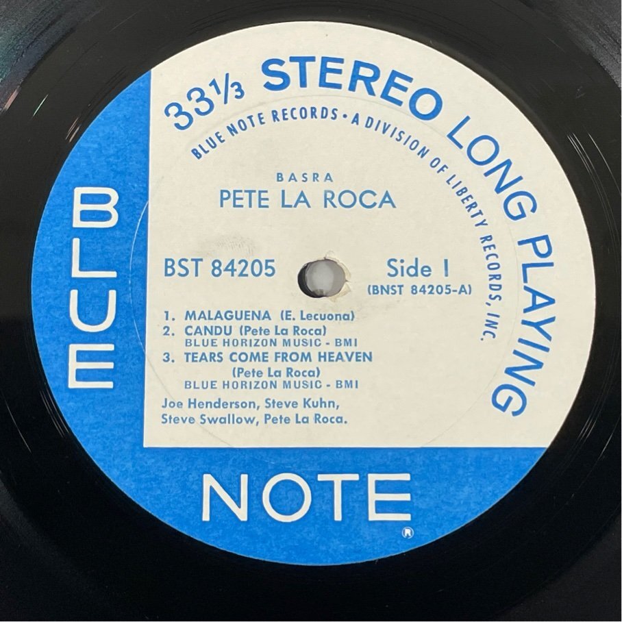 ☆洗浄済 BASRA PETE LA ROCA ピート?ラ?ロッカ VAN GELDER刻印 US盤 BST-84205 LP