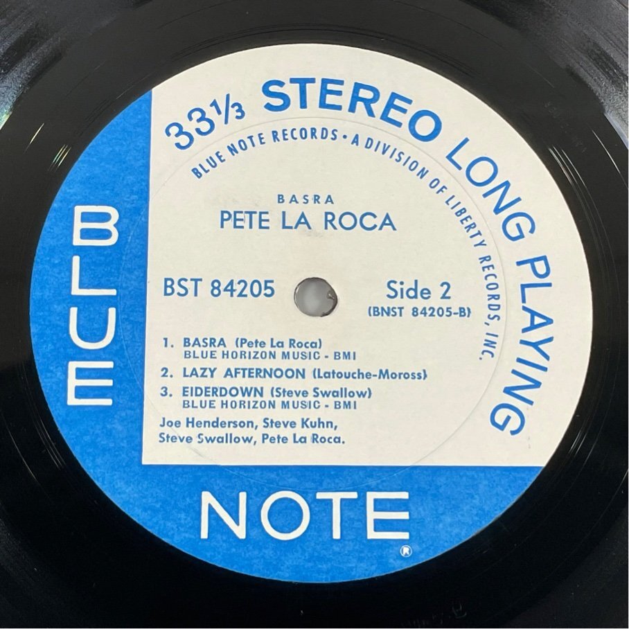 ☆洗浄済 BASRA PETE LA ROCA ピート?ラ?ロッカ VAN GELDER刻印 US盤 BST-84205 LP