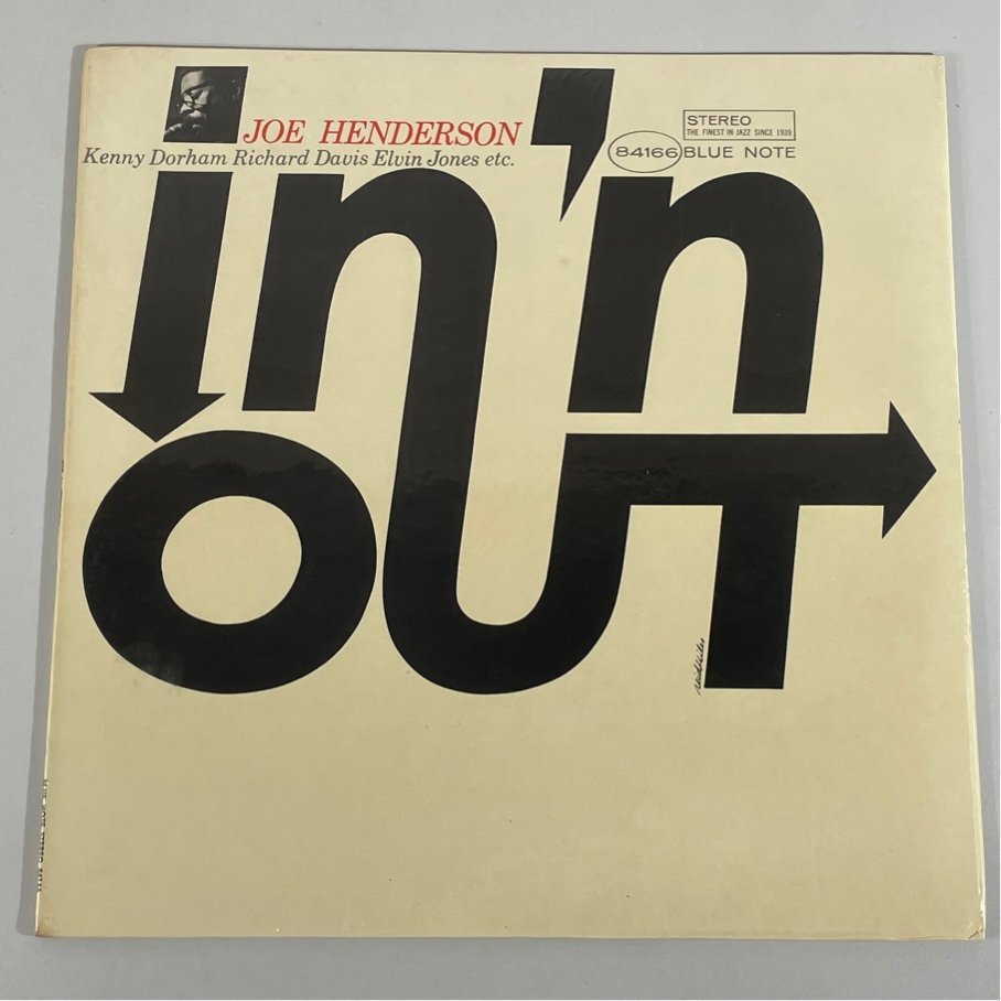 ☆洗浄済 JOE HENDERSON IN'N OUT ジョー?ヘンダーソン US盤 Blue Note BST84166 VAN GELDER刻印あり シュリンク LP