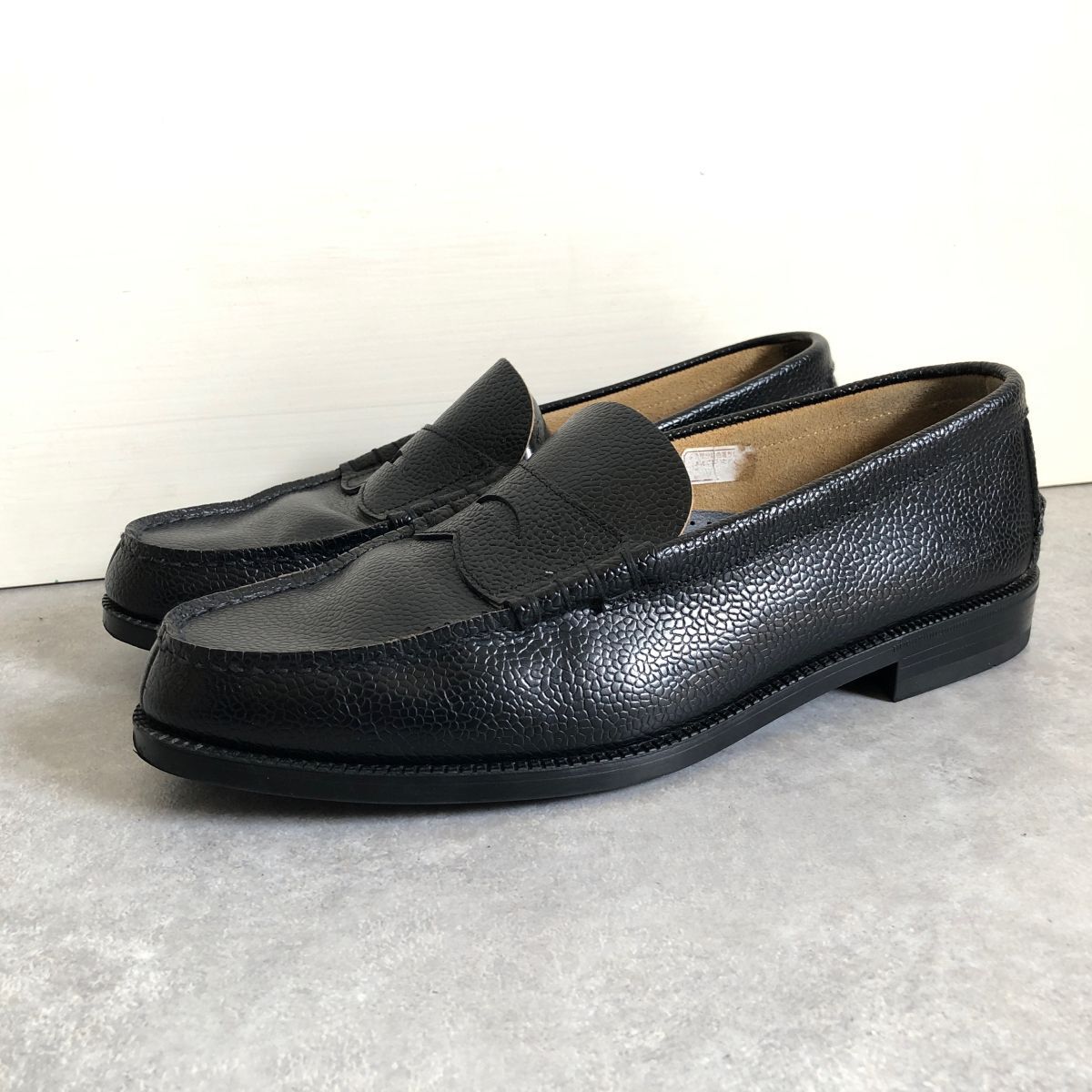 日本制●The Kenford●28cm EEE●シボ革 キャビアスキン レザー ローファー 革靴●ケンフォード