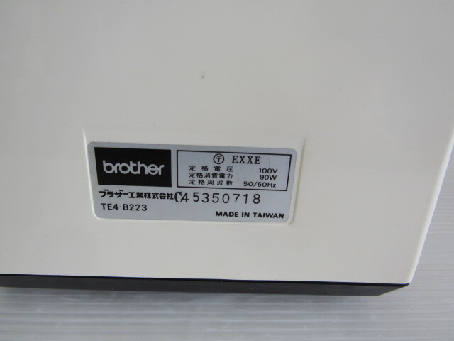 ジャンク / BROTHER ブラザー / ロックミシン Homelock TE4-B223 詳細不明_画像4