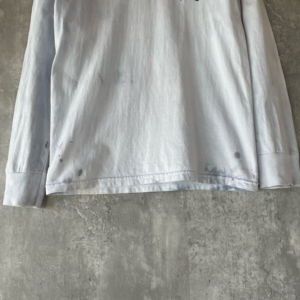 【STUSSY】ステューシー ロングスリーブTシャツ Sサイズ ロンT 長袖 古着 S〜Mサイズ相当 横乗り スケボー Y2K_画像8