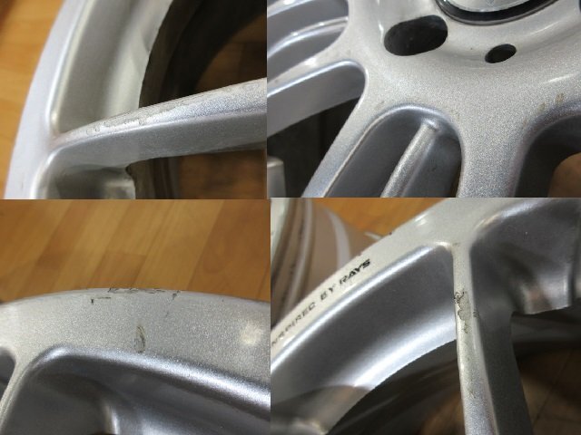 RAYS VERSUS SECOLO VENTUNO レイズ ベルサス アルミホイール 4本セット 4H-100 17インチ 7J+30 ロードスター bB シエンタ プロボックス 等_画像5