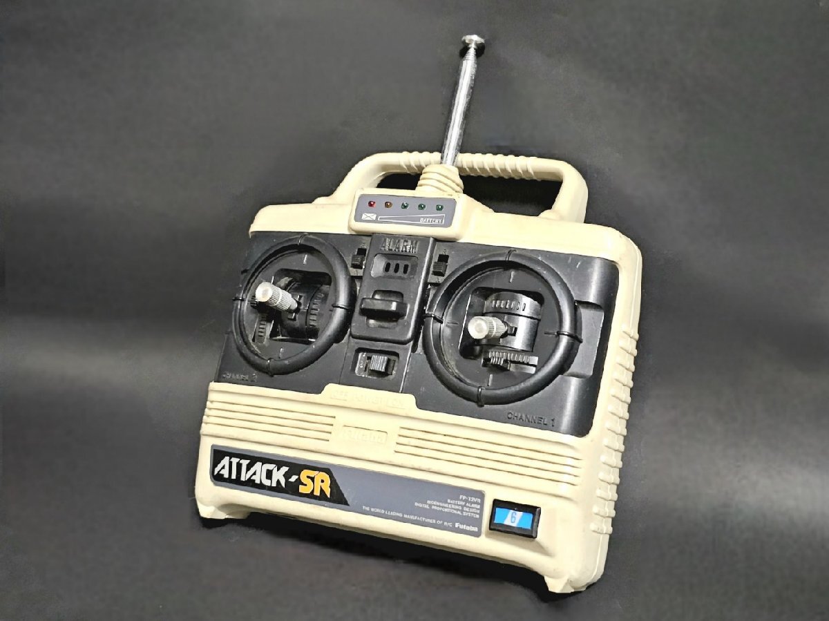★ジャンク★ Futaba フタバ ATTACK-SR ラジコン FP-T2VR コントローラー 昭和レトロ 送信機(jī) 部品取り