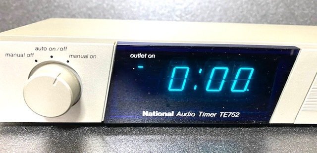 ナショナル　オーディオタイマー　TE752　タイマー　時(shí)計(jì)　松下電工　昭和レトロ
