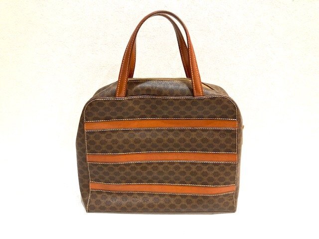 CELINE PARIS MADE IN ITALY セリーヌ マカダム柄 ハンドバッグ トートバッグ レディース オールドセリーヌ 鞄 手持ち カバン ブランド