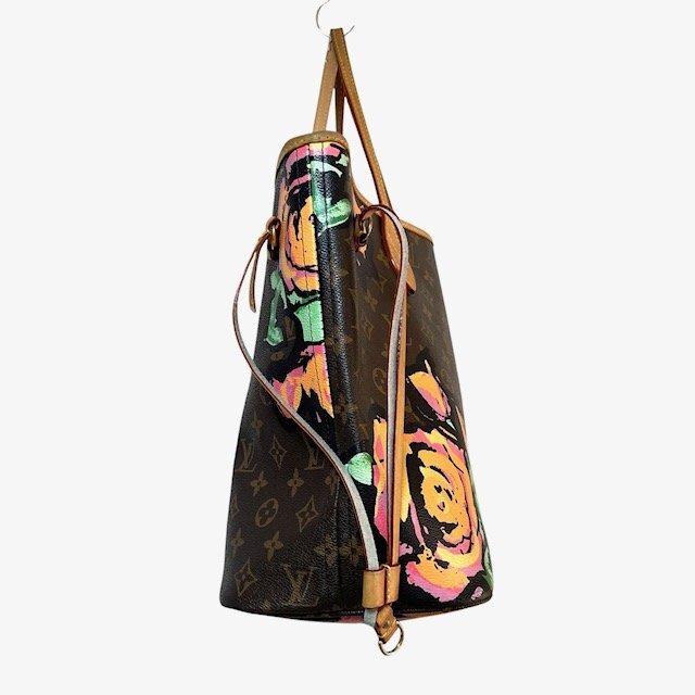 LOUIS VUITTON ルイヴィトン トートバッグ ネヴァーフルMM モノグラム スティーブンスプラウス ローズ ピンク バラ 薔薇 ブランド