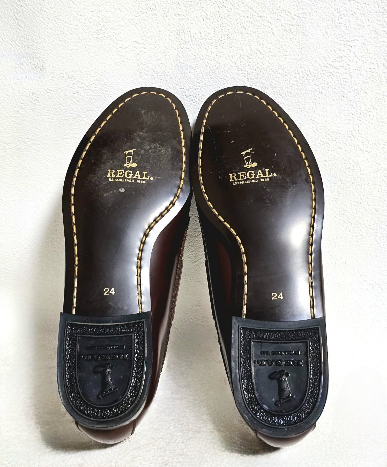 [ не использовался ] REGAL Reagal Loafer 24.0cm Brown кожа обувь студент обувь ходить на работу обычно используя женский 