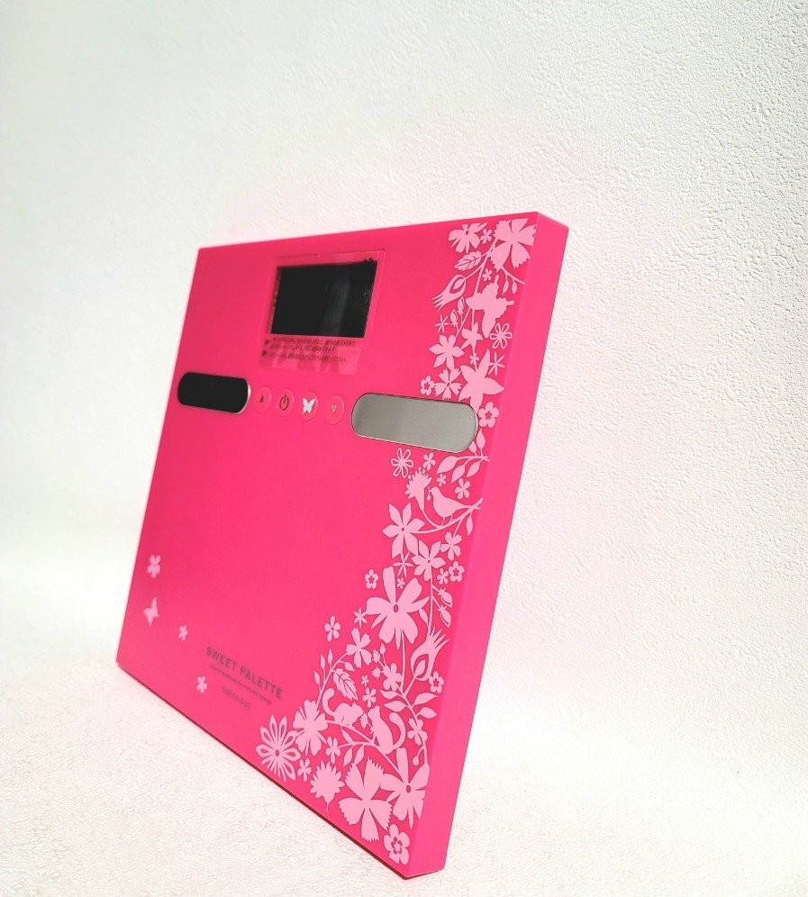 ★未使用★ ELECOM エレコム デジタル體重體組成計(jì) BS-F200 ドレシャス DRESSIOUS ピンク 體重計(jì) 動(dòng)植物柄 健康管理 體重管理 ダイエット