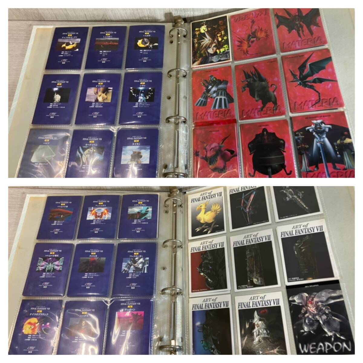 ファイナルファンタジー 紙類 まとめ売り FINAL FANTASY VII カードダスマスターズ OFFICIAL BINDER