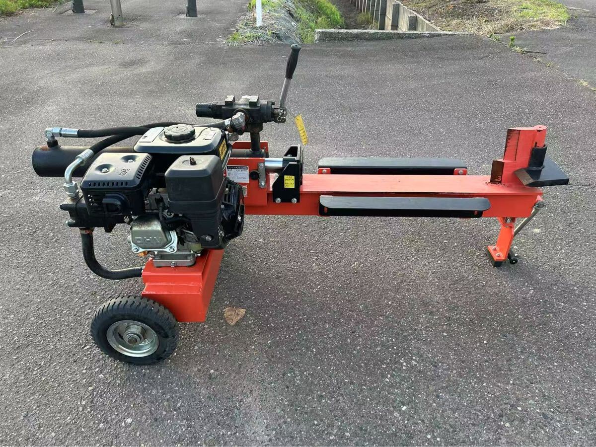 新潟県見附市発　 エンジン 油圧式 薪割り機(jī) 動作OK PW-8550G オートリターン