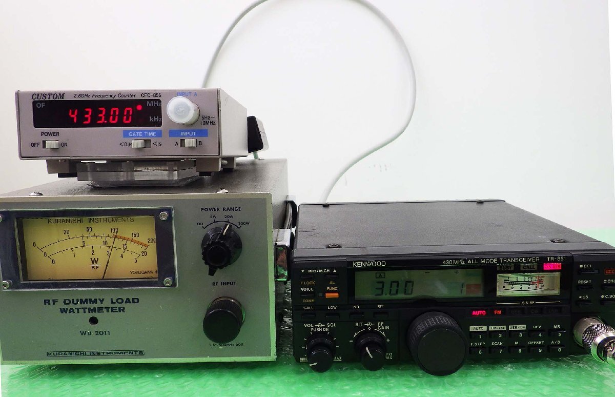 点検整備済】kenwood TR-851D 430MHz オールモードTR