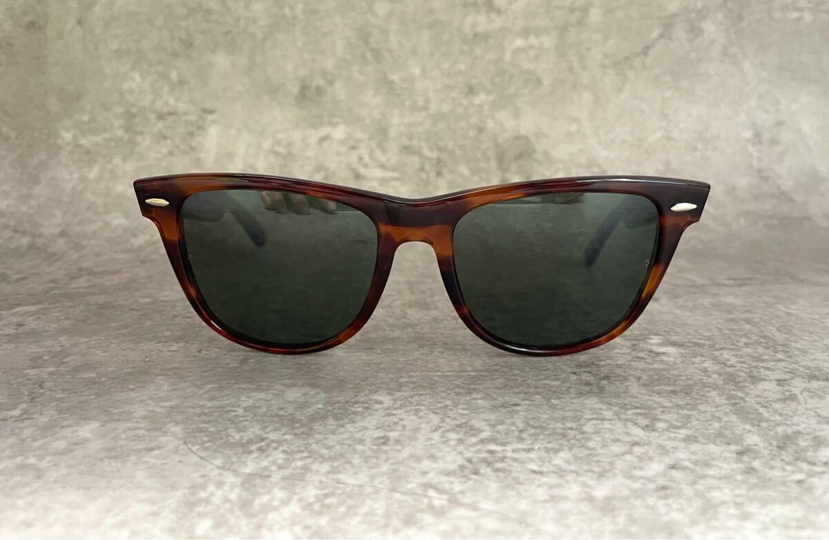 美品 90s vintage B&L RAYBAN WAYFARER2 ボシュロム レイバン ウェイファーラー2 サングラス オールド ビンテージ モックトータス 鼈甲