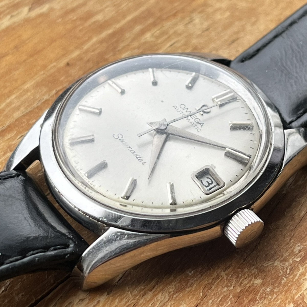 稼働品 OMEGA オメガ 腕時計 自動巻き デイト シーマスター