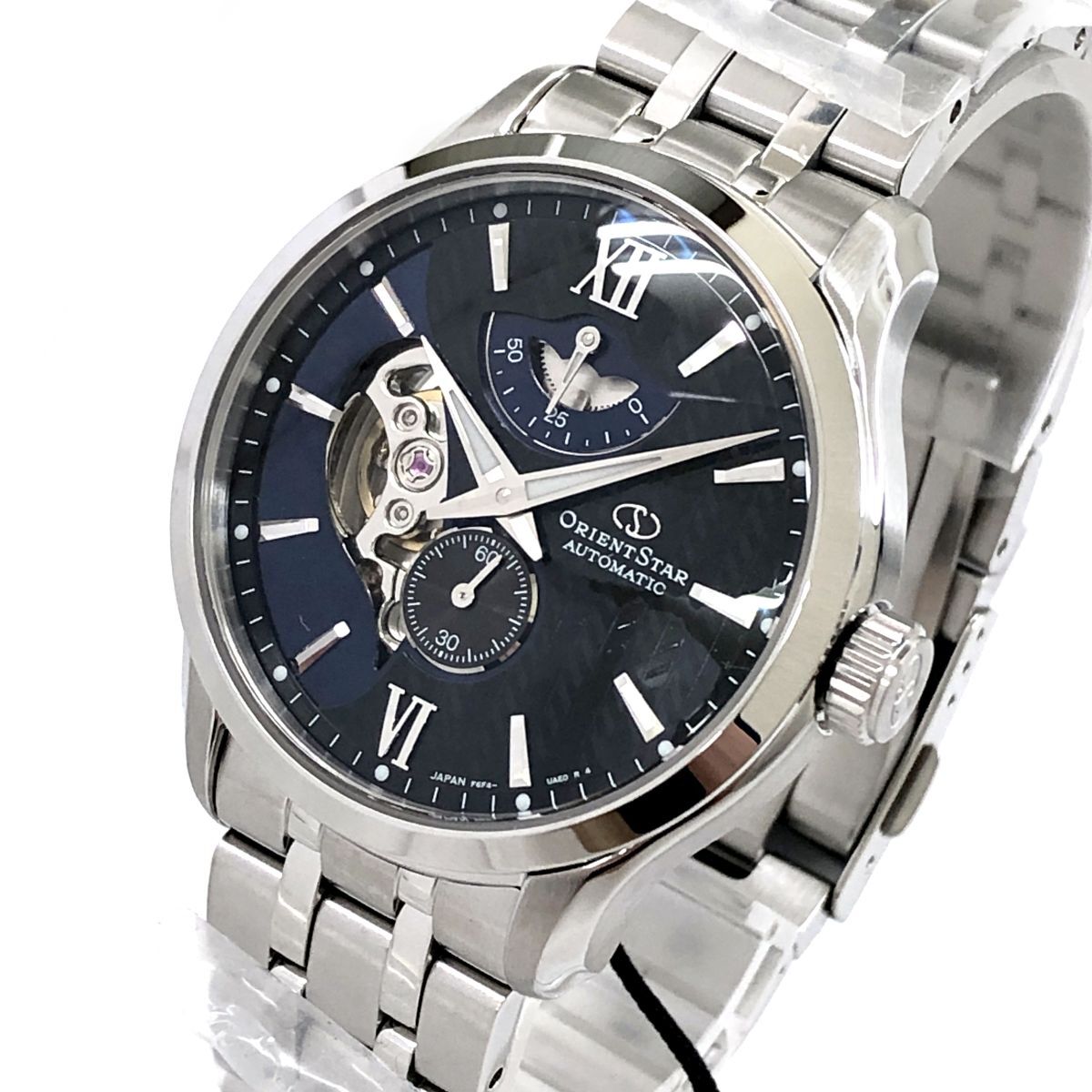 新品 2024年購入 ORIENT STAR オリエントスター コンテンポラリー 腕時(shí)計(jì) RK-AV0B03B 自動(dòng)巻き 機(jī)械式 オートマ レイヤードスケルトン