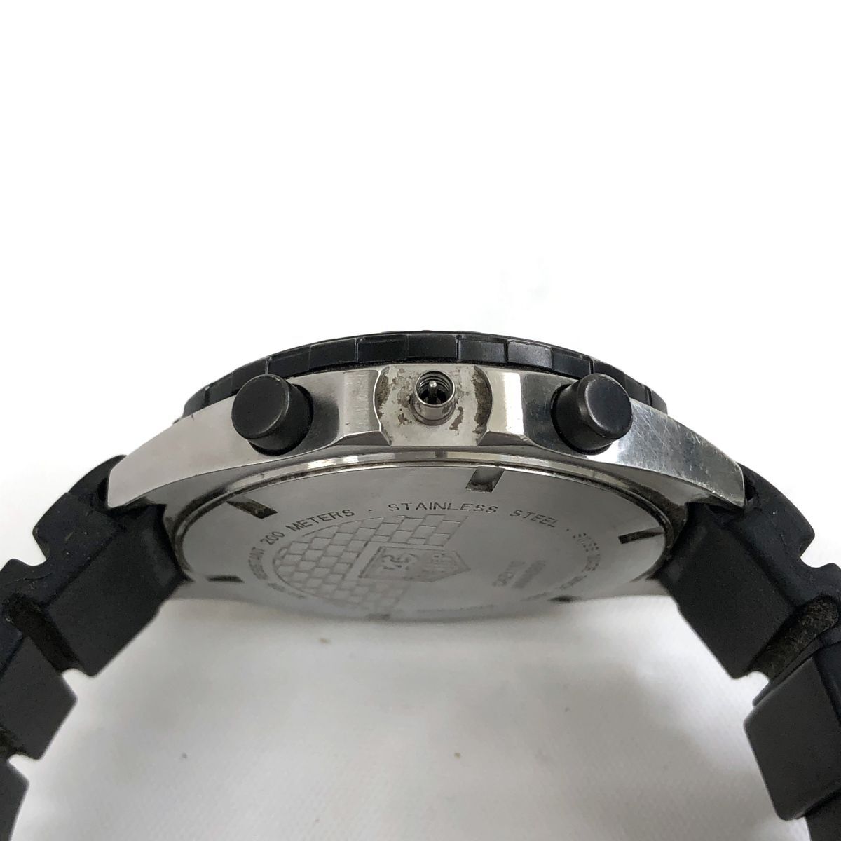 美品 TAGHEUER タグホイヤー フォーミュラ1 腕時計 クオーツ CAZ1110.FT8023 クロノグラフ カレンダー コレクション ブラック 動作確認済み