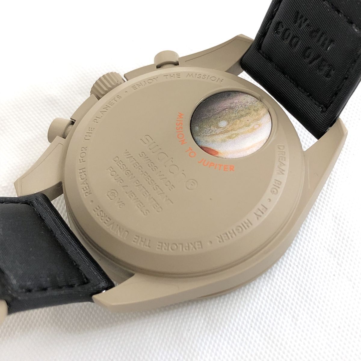 美品 Swatch × Omega ムーン スウォッチ × オメガ MISSION TO JUPITER ジュピター SO33C100 腕時(shí)計(jì) クオーツ クロノグラフ 動(dòng)作確認(rèn)済み