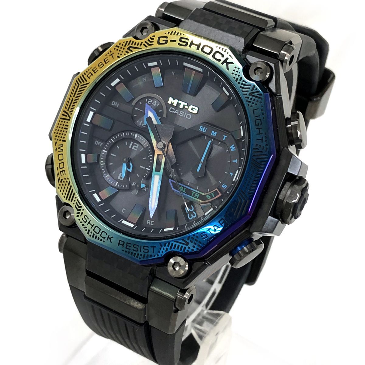 新品 2025年購入 CASIO カシオ G-SHOCK ジーショック MT-G 腕時計 MTG-B2000YR-1AJR 電波ソーラー タフソーラー Bluetooth 虹色 アナログ