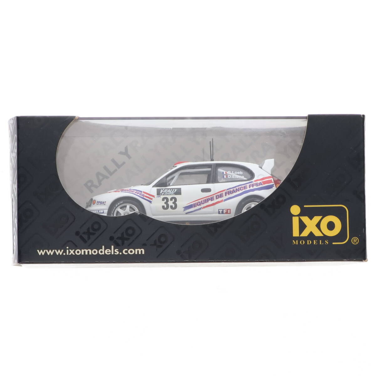 【中古】[MDL]1/43 Toyota Corolla WRC #33 Tour De Corse 2000 S.loeb-D.Elena 完成品 ミニカー(RAC062) IXO Models(イクソモデルス)(6530