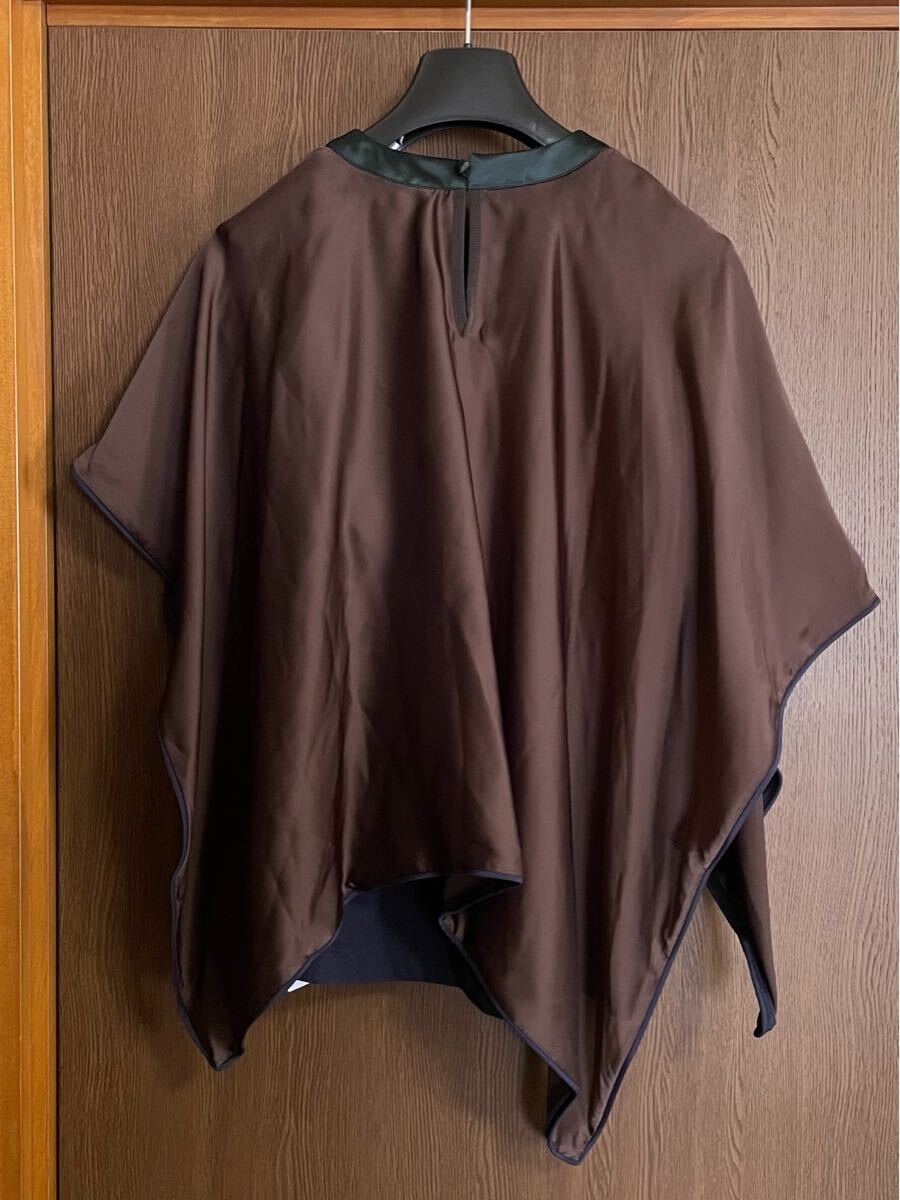 2新品 sacai レイヤード Tシャツ 半袖 カットソー 20SS size 2 M ブラウス サカイ レディース ブラウン ネイビー