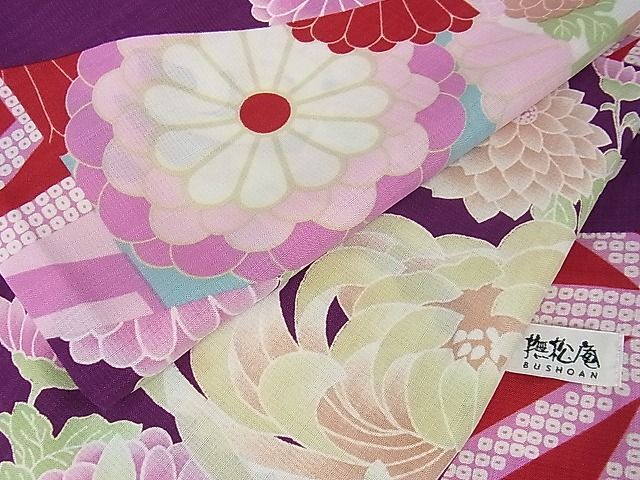 平和屋本店□極上 夏物 撫松庵 小紋・浴衣兼用 セオアルファ