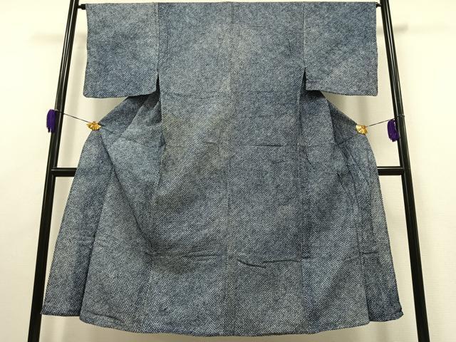 平和屋著物∴夏物　男性　浴衣　有松鳴海絞り　綿　逸品　AAAU9643jh