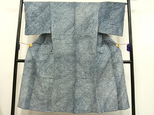 平和屋著物∴夏物　男性　浴衣　有松鳴海絞り　綿　逸品　AAAU2763jh