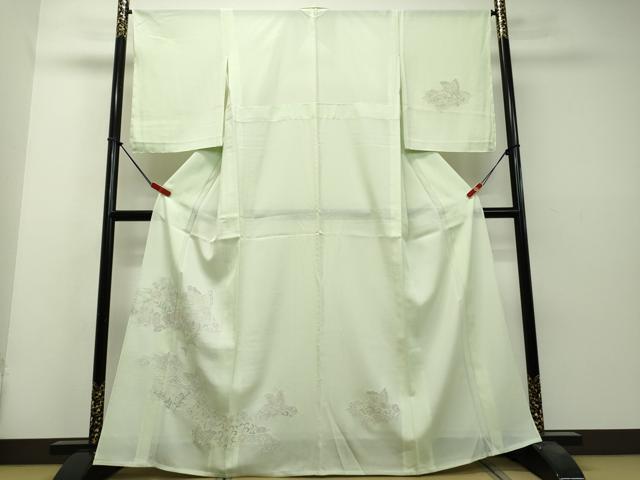 平和屋著物＊夏物　中國(guó)三大刺繍　汕頭刺繍　スワトウ刺繍　総刺繍　訪問著　絽　花蝶文　正絹　逸品　DAAS1458ud