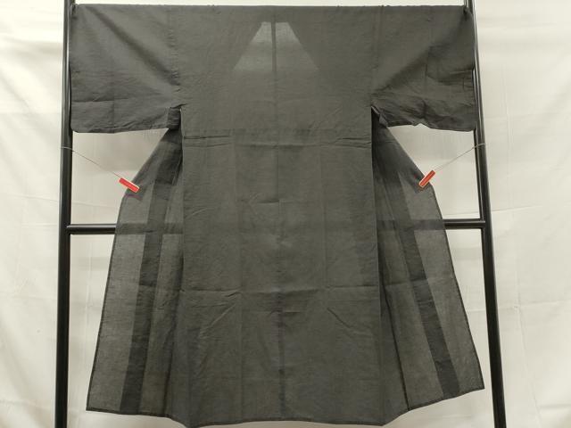 平和屋著物∴夏物　男性　阿波しじら織　浴衣　千歳茶色　キングサイズ　綿麻　逸品　DAAS8589cd