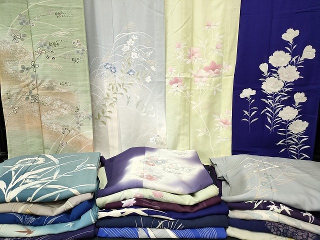 平和屋本店■夏物 訪問(wèn)著 絽 紗 まとめて20點(diǎn) 花柄 友禪 手描き 著用可能多數(shù) 全て正絹 se3306