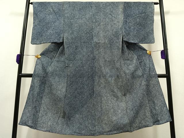 平和屋著物∴夏物　男性　浴衣　有松鳴海絞り　三浦絞り　綿　逸品　AAAV2479jh