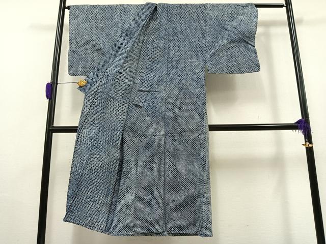 平和屋著物∴夏物　男性　浴衣　有松鳴海絞り　三浦絞り　綿　逸品　AAAV2474jh