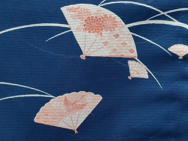 平和屋本店■1円 夏物 小紋 絽 紗 洗える著物 まとめて20點(diǎn) 鶴 人物 風(fēng)景 花柄 型染め 著用可能多數(shù) se3298