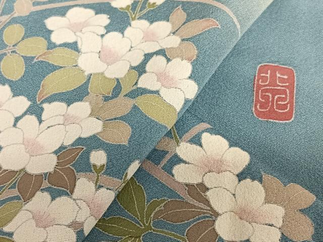 【逸品】●作家訪問着●縮緬●流水文様● 楽天市場】【中古品】仕立て上がり 袷着物「縮緬 流水文 黒