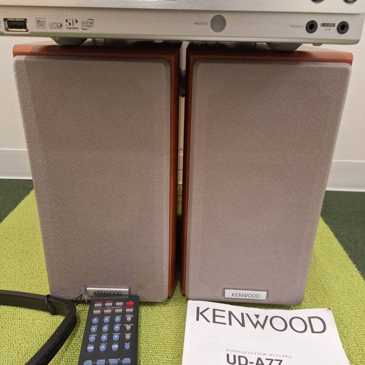 3711-12◆KENWOOD ケンウッド CD メディアプレーヤー RD-UDA77 スピーカー リモコン アンテナ 説明書付き 動作確認済み