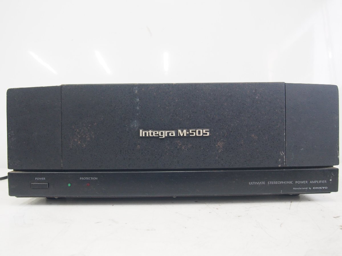 ☆【2F0618-15】 ONKYO オンキョー ステレオパワーアンプ Integra M-505 100V ジャンク