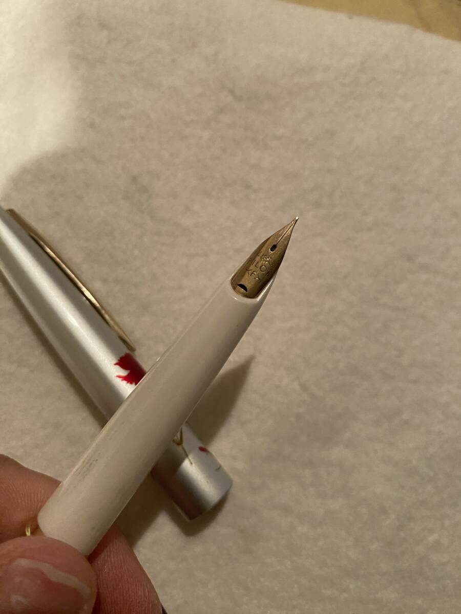 希少 パイロット 萬年筆 ペン先一體型 PILOT 廃盤モデル 細(xì)字F　14Kー585 　KK6018